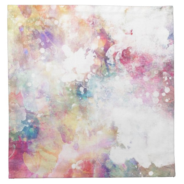Abstract grunge texture with watercolor paint 2 napkin (Front)