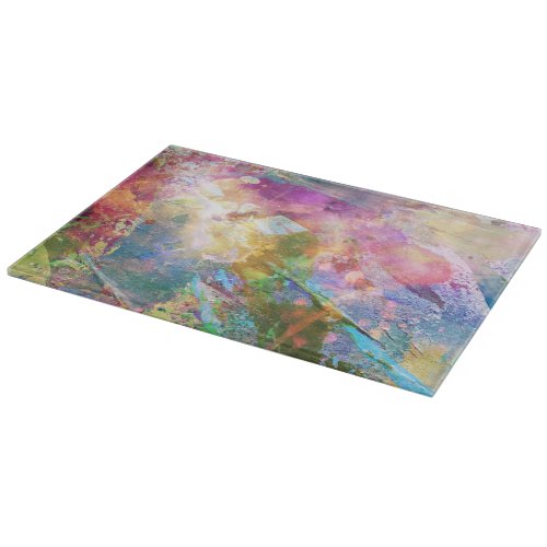 Abstract grunge texture with watercolor paint 3 cutting board