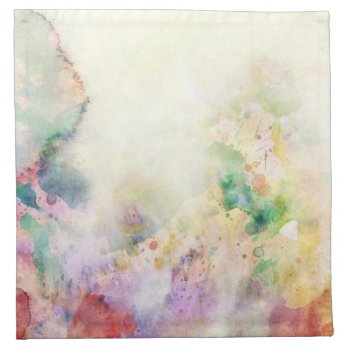 Abstract Grunge Texture With Watercolor Paint Cloth Napkin by watercoloring at Zazzle