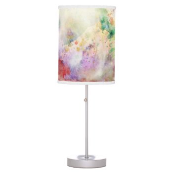 Abstract Grunge Texture With Watercolor Paint Table Lamp by watercoloring at Zazzle