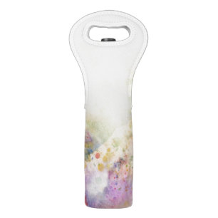 Abstract grunge texture with watercolor paint wine bag