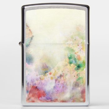 Abstract Grunge Texture With Watercolor Paint Zippo Lighter by watercoloring at Zazzle