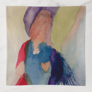 Abstract Guardian Angel Trinket Tray