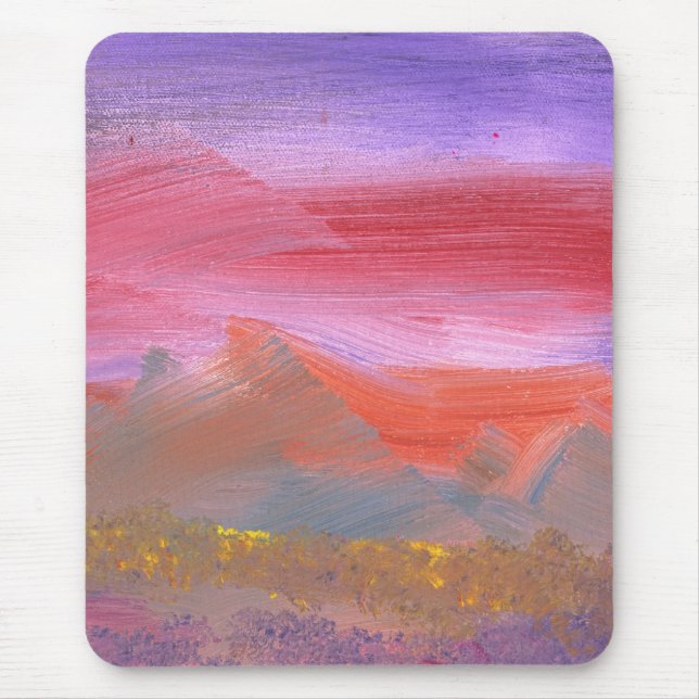 Abstract - Guash - Lovely meadows 1 of 2 Mouse Pad (Front)