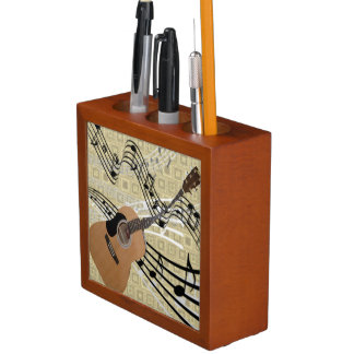 Abstract Guitar Desk Organizer