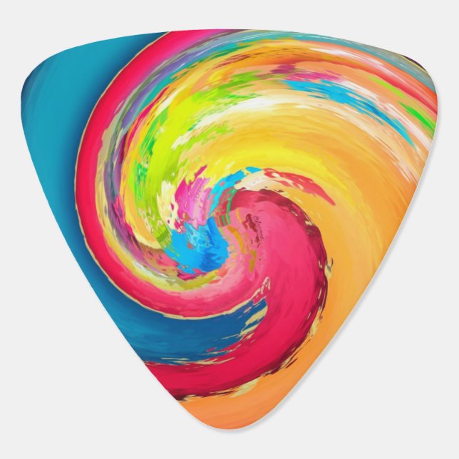 Abstract Guitar Pick (Back)