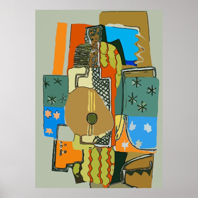 Abstract Guitar Poster (Front)