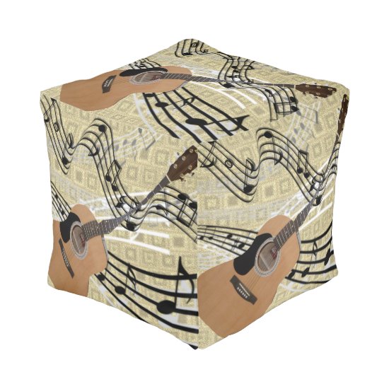 Abstract Guitar Pouf