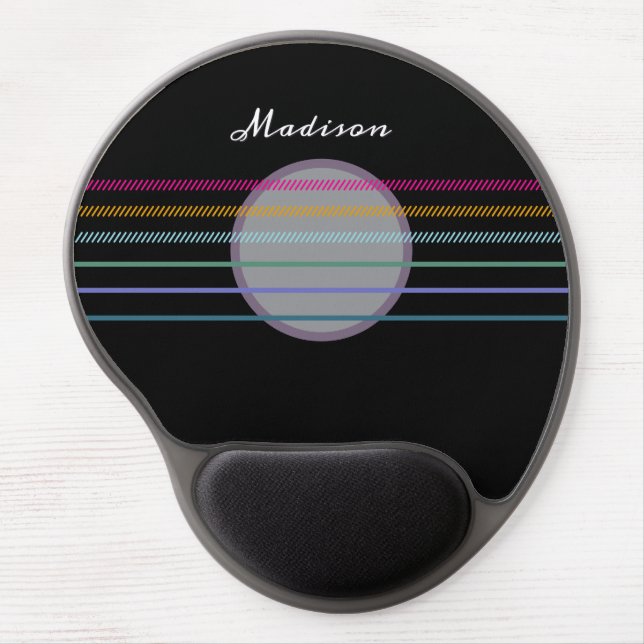 Abstract Guitar Strings Modern Personalized Gel Mouse Pad (Front)