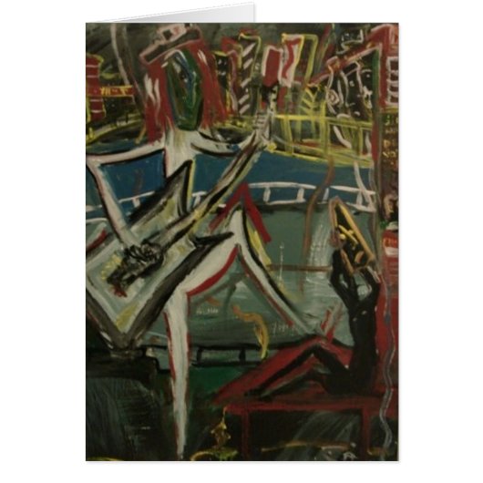 Abstract Guitarist Cards (Front)