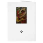 Abstract Guitarist II Cards (Back)