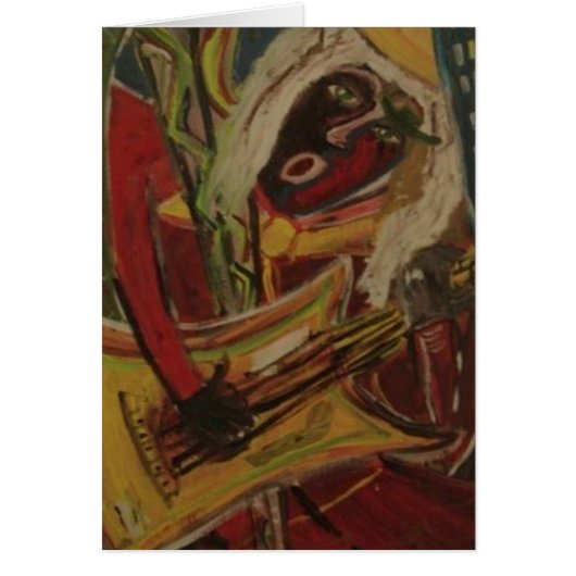 Abstract Guitarist II Cards (Front)