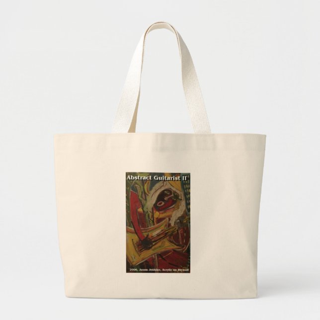 abstract guitarist II Large Tote Bag (Front)