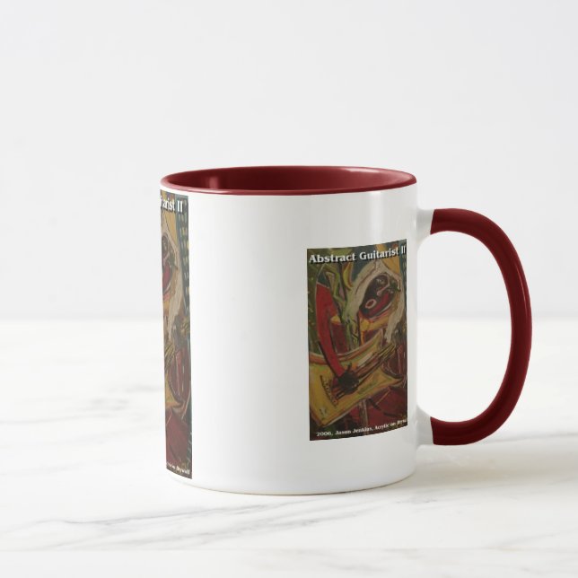 abstract guitarist II Mug (Right)