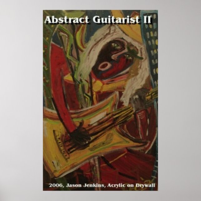 Abstract Guitarist II Poster (Front)