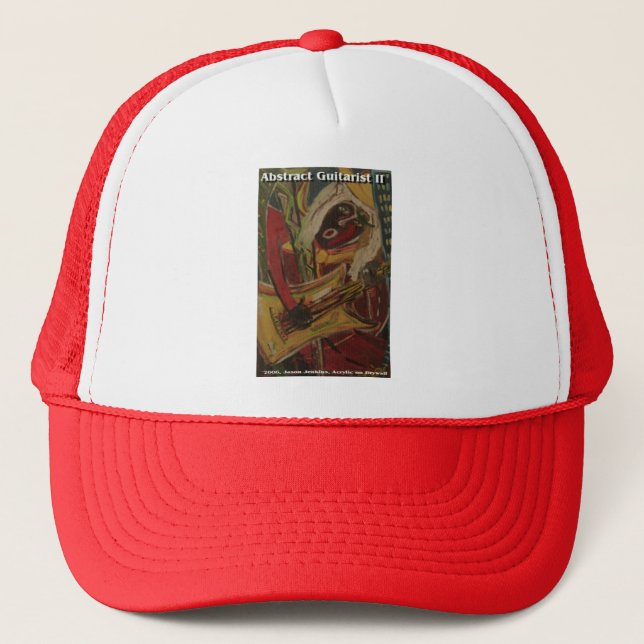 abstract guitarist II Trucker Hat (Front)