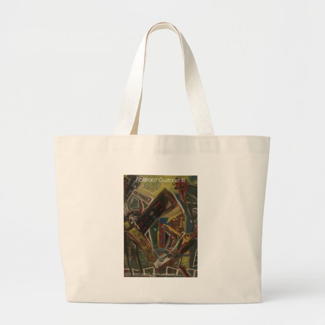 abstract guitarist III Large Tote Bag (Front)