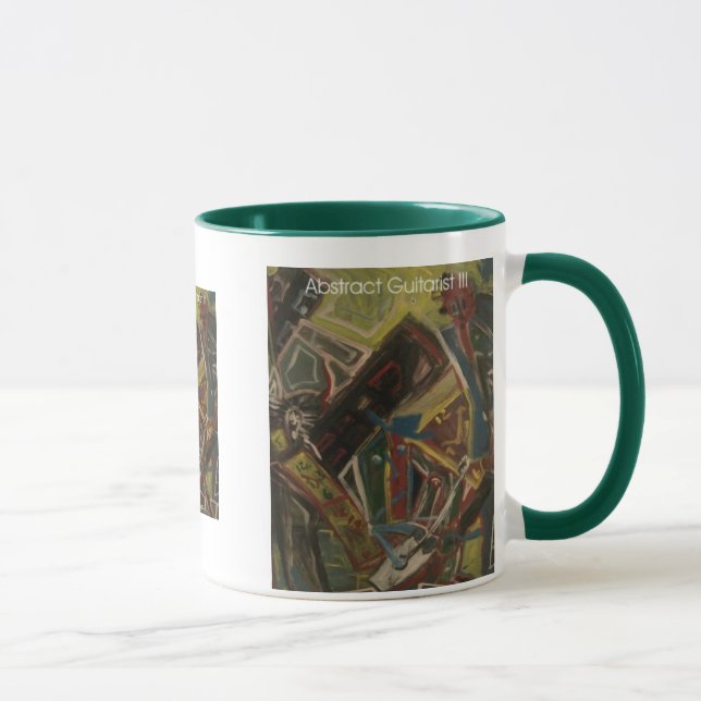 abstract guitarist III Mug (Right)