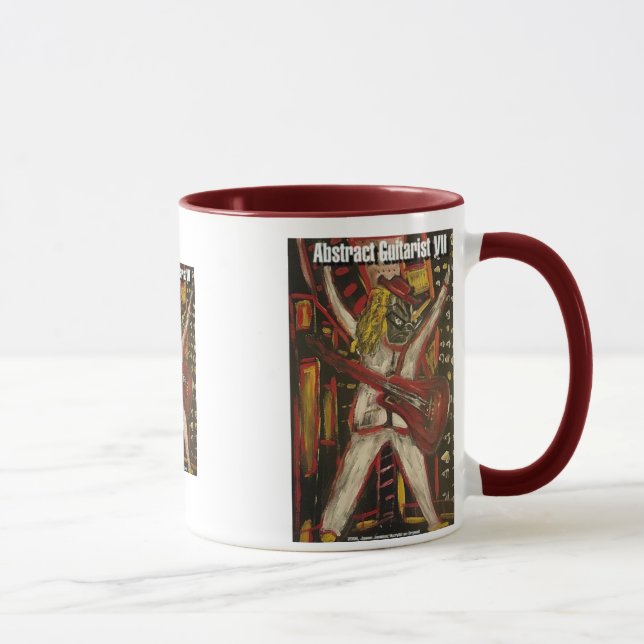 abstract guitarist VII Mug (Right)