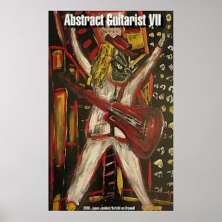 Abstract Guitarist VII Poster