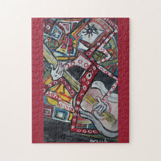 ABSTRACT GUITARIST VIII JIGSAW PUZZLE