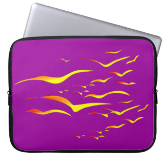 Abstract Gulls in Flight Laptop Sleeve