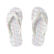 Abstract Gymnastics Kid's Flip Flops Abstract Gymnastics Kid's Flip Flops