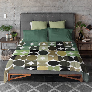 Abstract Half Circles Mod Op Fusion Art Pattern Duvet Cover