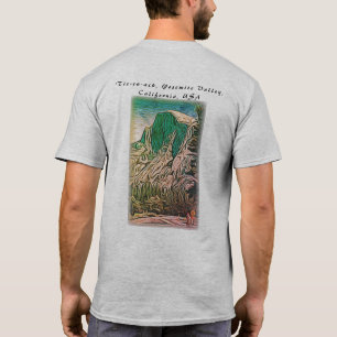 Abstract Half Dome Yosemite Valley California T-Shirt