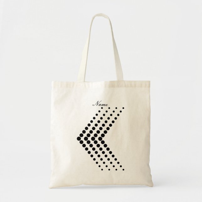 Abstract Half-tone Arrow Chevron Thunder_Cove Tote Bag (Front)