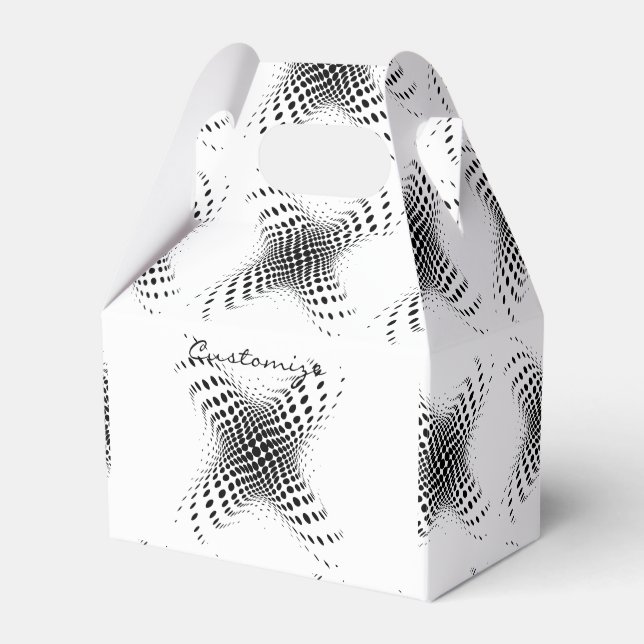 Abstract Half-tone Circles X Thunder_Cove Favor Boxes (Front Side)