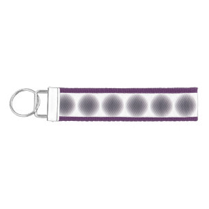 Abstract Half-tone Pulsating Circle Thunder_Cove Wrist Keychain