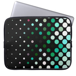 Abstract halftone background pattern. Geometric co Laptop Sleeve
