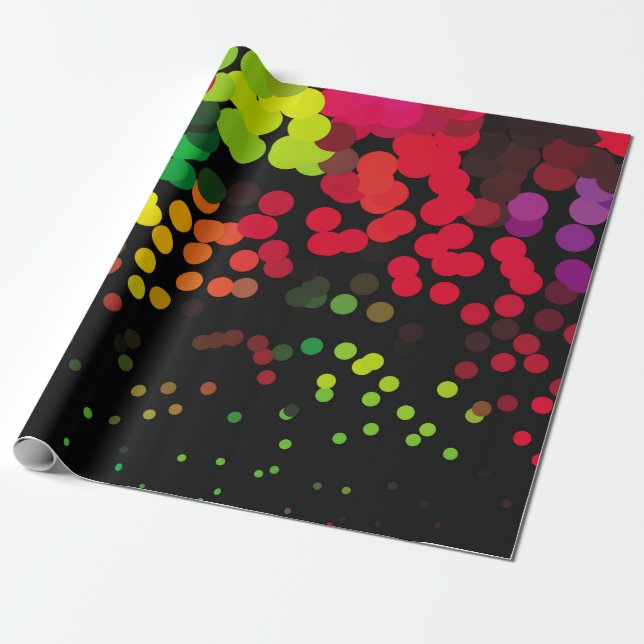Abstract halftone background pattern. Geometric co Wrapping Paper (Unrolled)