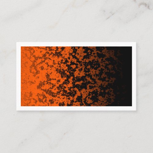 Abstract Halloween Black and Orange Liquid Slime Business Card