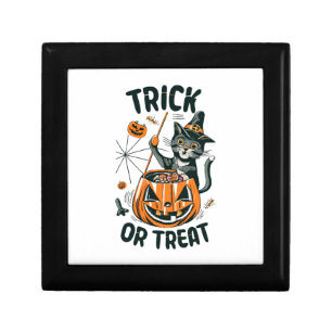 Abstract Halloween Cat Gift Box