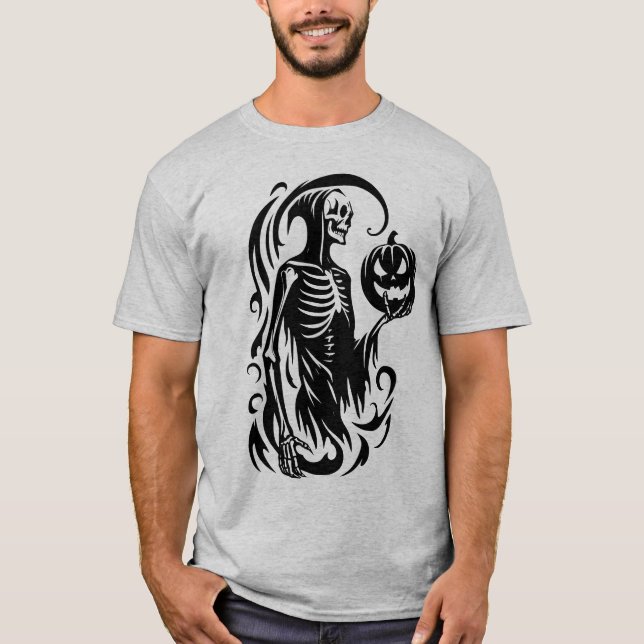 Abstract Halloween Skeleton Shirt (Front)