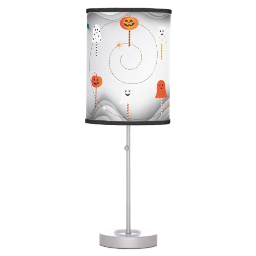 Abstract Halloween Sweet Party Candy background Table Lamp