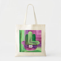 Abstract Hamsa Tote