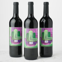 Abstract Hamsa Wine Labels