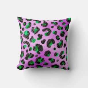 Abstract Hand Drawing Furry Brush Strokes Seamless Throw Pillow