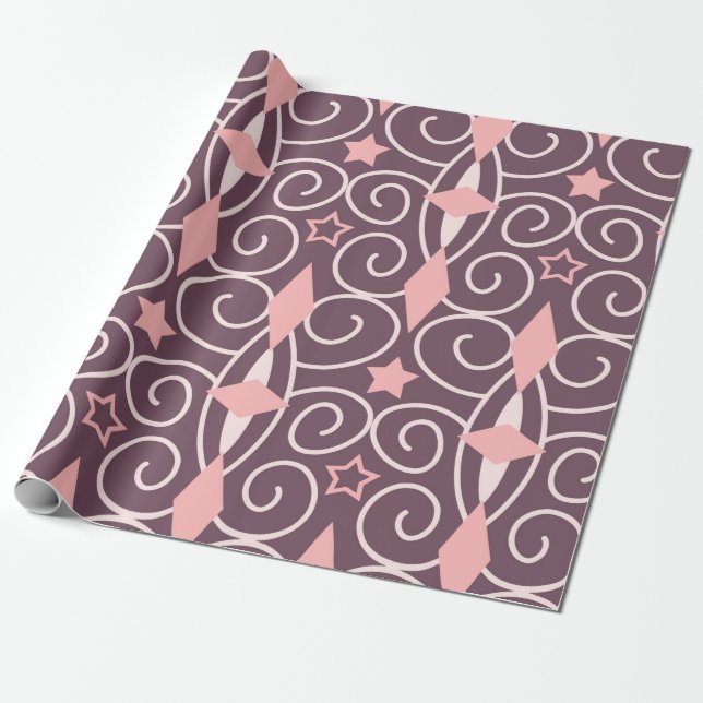 Abstract Hand Drawing Ornamental Geometric Shapes  Wrapping Paper (Unrolled)