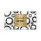 Abstract Hand Drawn Circles and Gold Name Logo