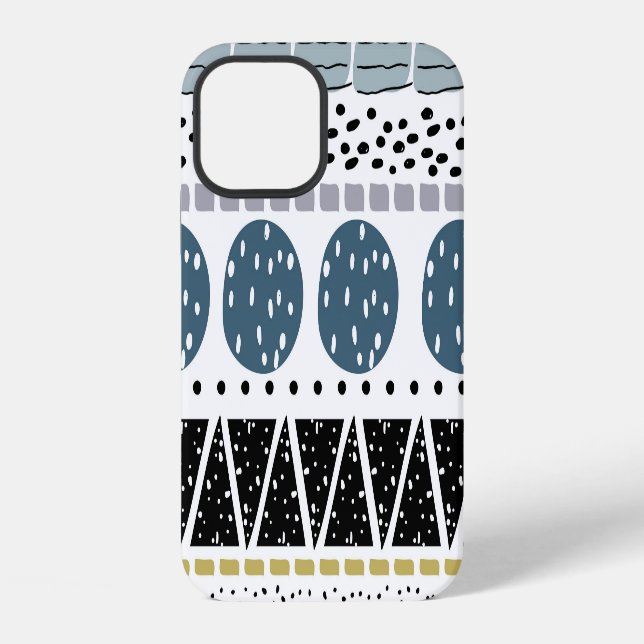 Abstract hand drawn, creative vintage texture. iphone case (Back)