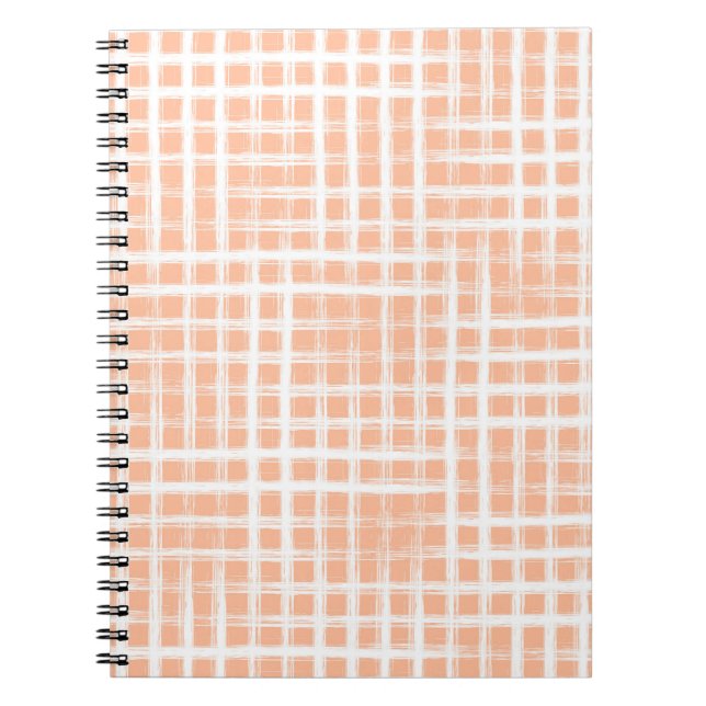 Abstract hand drawn grid geometric illustration pa notebook (Front)