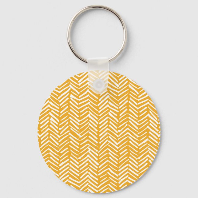 Abstract hand-drawn lines, hipster texture. keychain (Front)