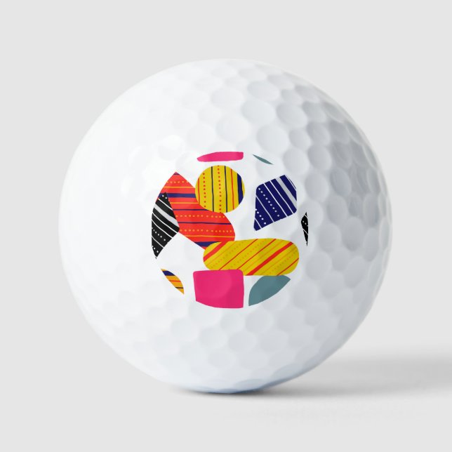 Abstract hand drawn, stylish pattern. golf balls (Front)