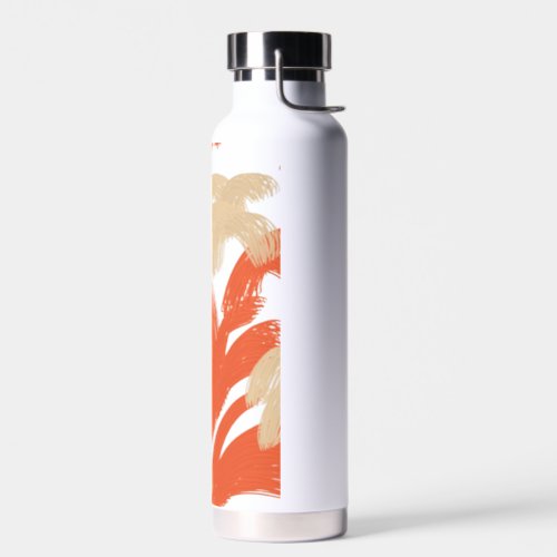 Abstract hand paint water bottle