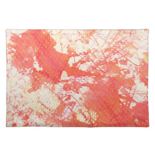 Abstract hand painted watercolor background. 2 cloth placemat