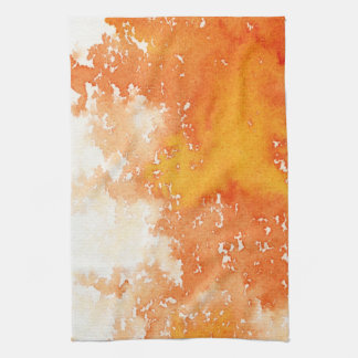 Abstract hand painted watercolor background. 2 kitchen towel